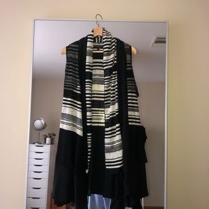 Alberto Makali netted vest sleeveless cardigan